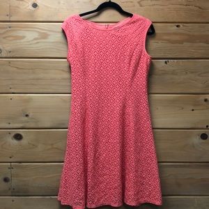 Coral Summer Picnic Dress